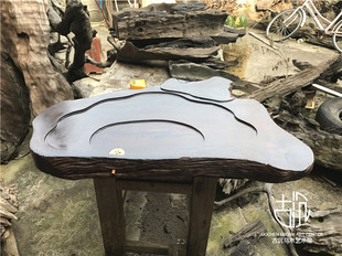 乌木铁力实木茶盘功夫茶盘茶海阴沉木茶盘茶台单层平板茶托盘排水