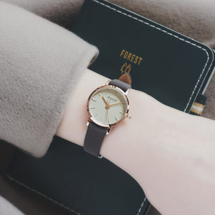 女款 手表显白简约女生百搭时尚 皮带石英女表963 学生补贴价