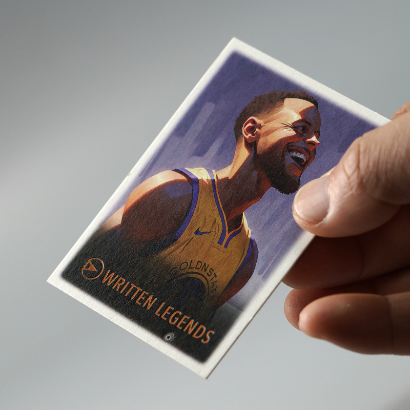 明星卡球星卡定制 特种纸芯 镭射烫金 厚实双面彩色自定义球星个性化纪念卡定制