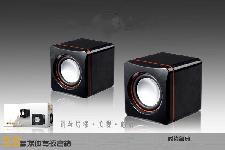 方块音响 笔记本电脑音响台式机小音箱迷你USB有源2.0低音炮|ruв категории видео электрических приборов, мультимедиа компьютер громкоговоритель - от Buy2taobao.com для оказания профессиональной услуги покупки агента Taobao