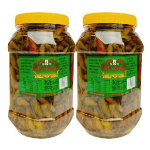 佛山冠宇爵士野山椒1.4kg泡椒小米辣椒野山椒泡凤爪即食开胃泡菜