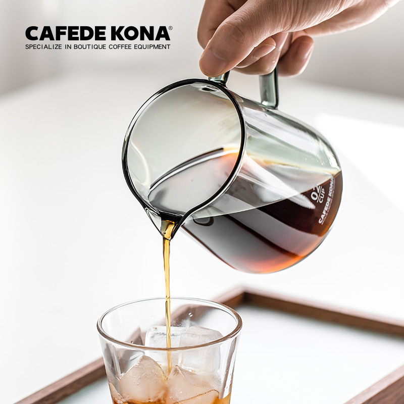 CAFEDE KONA手冲咖啡分享壶 水墨色加厚高硼硅玻璃家用咖啡器具 餐饮具 配套器具 原图主图