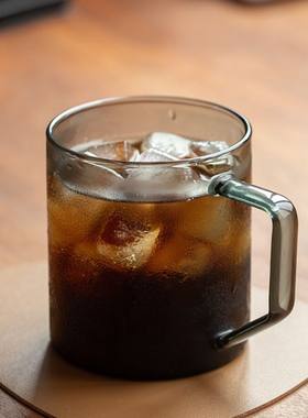 CAFEDEKONA 咖啡杯 透明喝咖啡杯子 水杯 茶杯玻璃杯 耐热冷萃杯