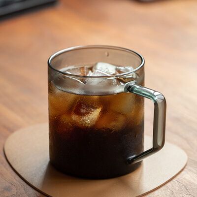 CAFEDEKONA 咖啡杯 透明喝咖啡杯子 水杯 茶杯玻璃杯 耐热冷萃杯