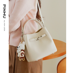 手提包包女式2026新款菜篮子水桶包通勤高级感凯莉包单肩斜挎包女