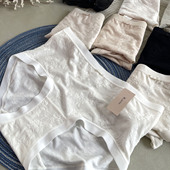 小兰裙新款 F031雕提花无痕内裤 女柔软莫代尔petite中腰