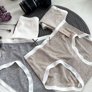 无痕绵羊毛纯棉裆条纹ppetite内裤 小兰裙r090新款 女 miu系际遇