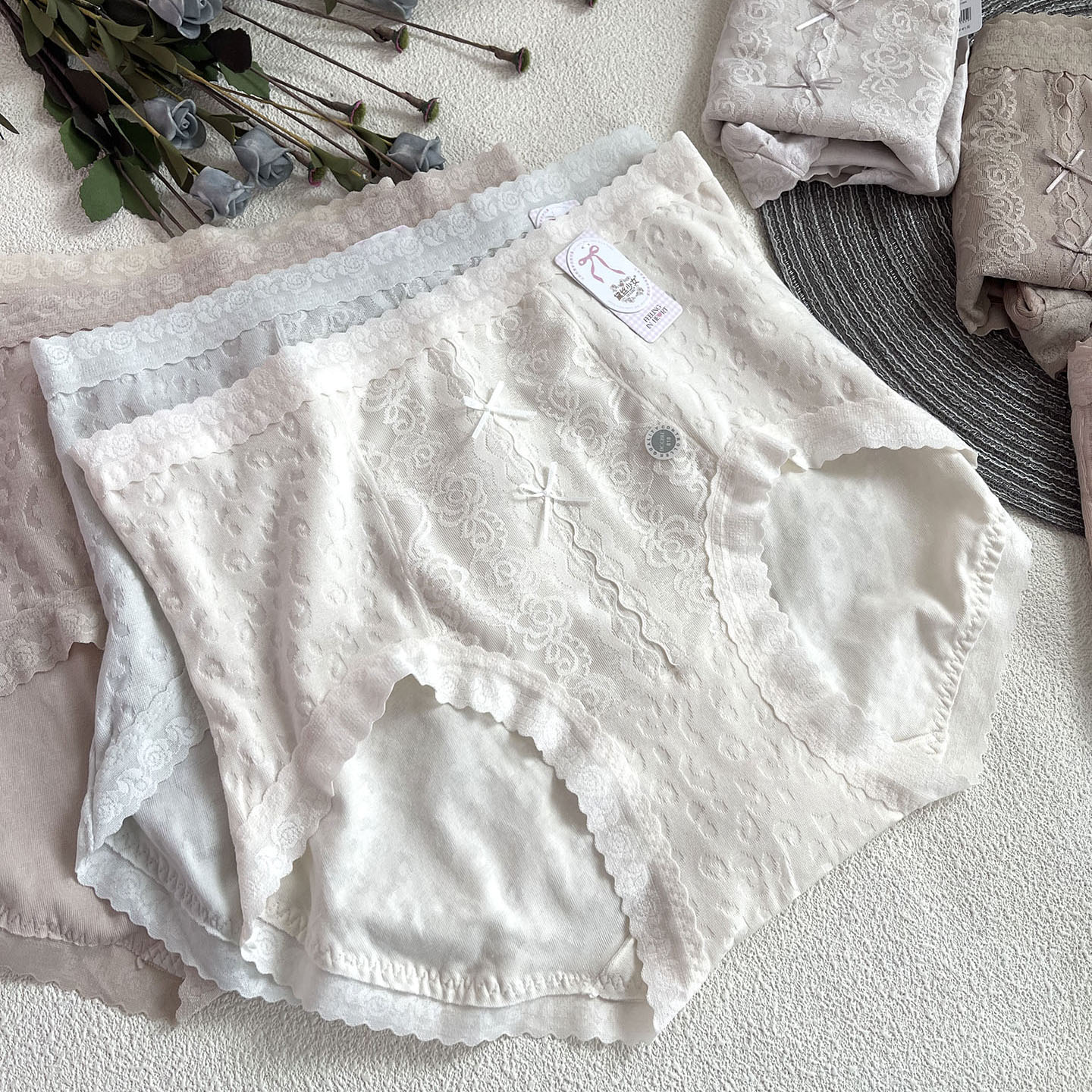 黛丝少女61155提花纯棉内裤女