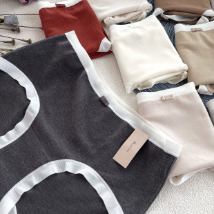 小兰裙w032无痕再生纤维暖肤磨毛pepite内裤 红色小蓝裙 秋冬女新款