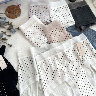 2025新款小兰裙y812无痕蕾丝80S中腰再生纤维印花petite内裤女