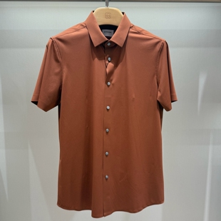 BOSSsunwen短袖衬衣26新款专柜正品春夏男装针织衬衫152411272970