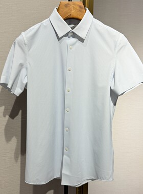 迪赛DEICAE短袖衬衫25新款专柜春夏男士免烫针织衬衣325121488