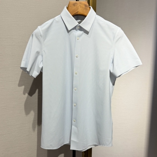 迪赛DEICAE短袖衬衫25新款专柜春夏男士免烫针织衬衣325121488