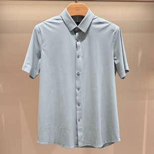 BOSSsunwen短袖衬衣26新款专柜正品春夏男装针织衬衫142421235570