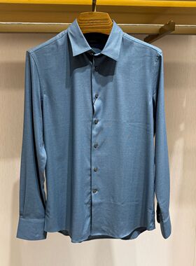 Satchi沙驰长袖衬衫25新款专柜正品秋冬男装针织衬衣88SGB8313003