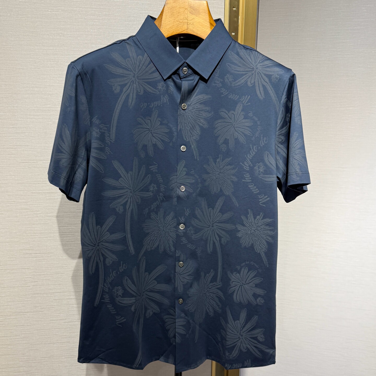 迪赛DEICAE短袖衬衫24新款专柜春夏男士棉质针织衬衣114121376