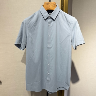 迪赛DEICAE短袖衬衫24新款专柜春夏男士商务休闲衬衣324121431