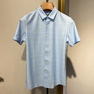 迪赛DEICAE短袖衬衫23新款专柜春夏男士棉质针织衬衣323121376