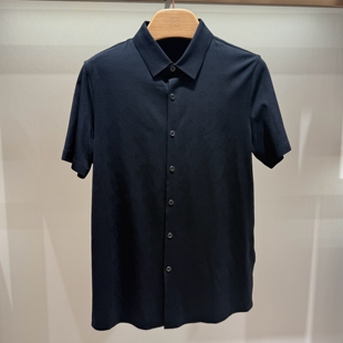 BOSSsunwen短袖衬衣26新款专柜正品春夏男装针织衬衫142320954160