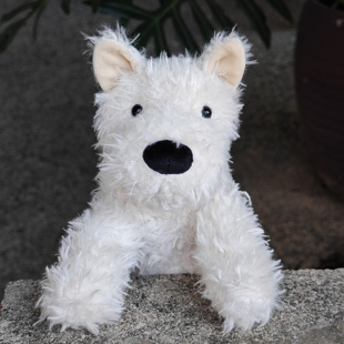 出大不列颠  门罗苏格兰梗 西高地狗狗 毛绒公仔陪睡玩具送防尘袋