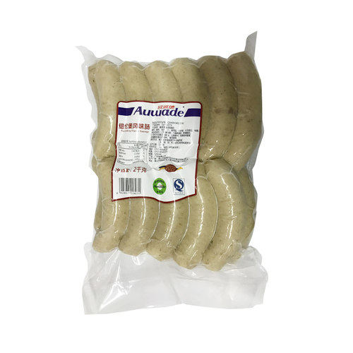 欧威德纽伦堡风味肠2kg酒店速冻白肠德式香肠早餐肠热狗肠火腿肠