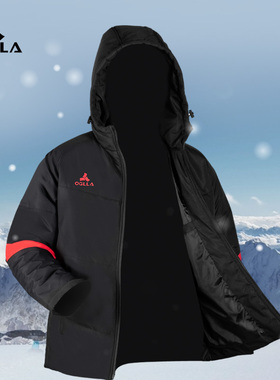 OGLLA安吉纳 儿童男短款棉服秋冬保暖拉链足球训练运动棉衣女棉袄