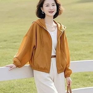 宽松大码防晒衣女短款2025夏季新款韩版防晒服防紫外线薄款外套