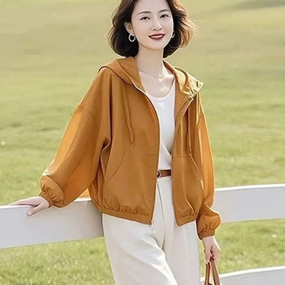 宽松大码防晒衣女短款2025夏季新款韩版防晒服防紫外线薄款外套