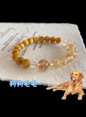 宠物毛发定制手链手串纪念品平安扣吊坠猫狗牙齿亲人头发项链手绳