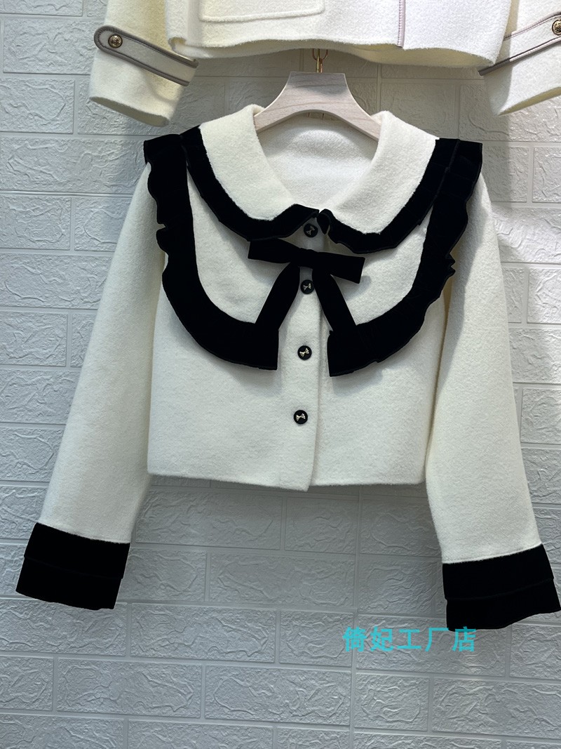 通勒厚超短款韩国绒外套针织百搭