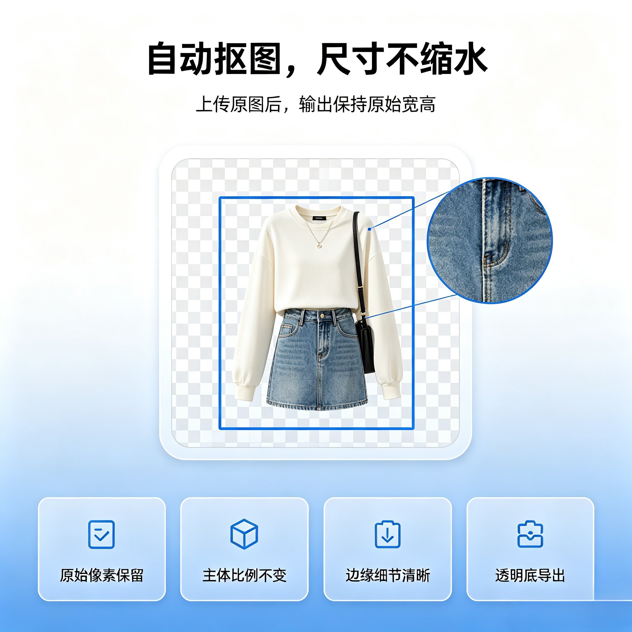 一键自助自动智能抠图无需人工参与快速抠图图片无压缩抠图工具