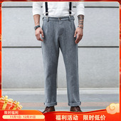 羊毛呢男士 沾酱 复古VINTAGE 复古羊毛裤 毛呢直筒裤 羊毛呢裤 子