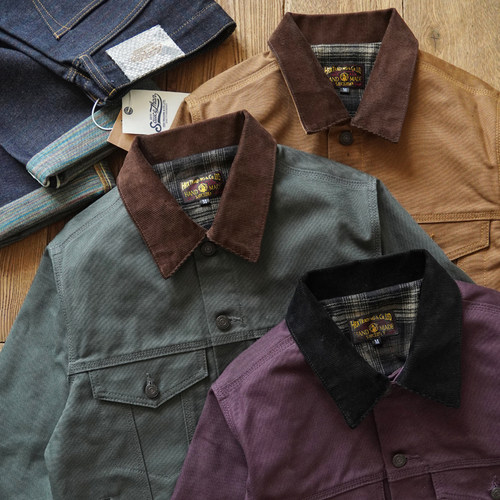 沾酱 底特律同面料 J10帆布夹克 工装阿美咔叽外套重磅美式复古