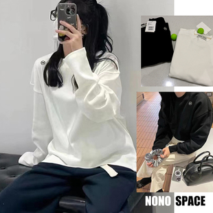 智秀同款国内现货RECTO刺绣logo圆领休闲百搭宽松毛圈卫衣