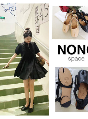 秀场款现货Maison Margiela羊皮绑带分趾平底芭蕾舞鞋Tabi乐福鞋