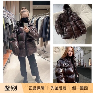 国内现货冬季Bottega Veneta背包帽子亮面防水百搭面包鹅绒羽绒服