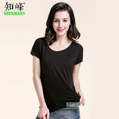 竹纤维打底半袖圆领衫短袖t恤
