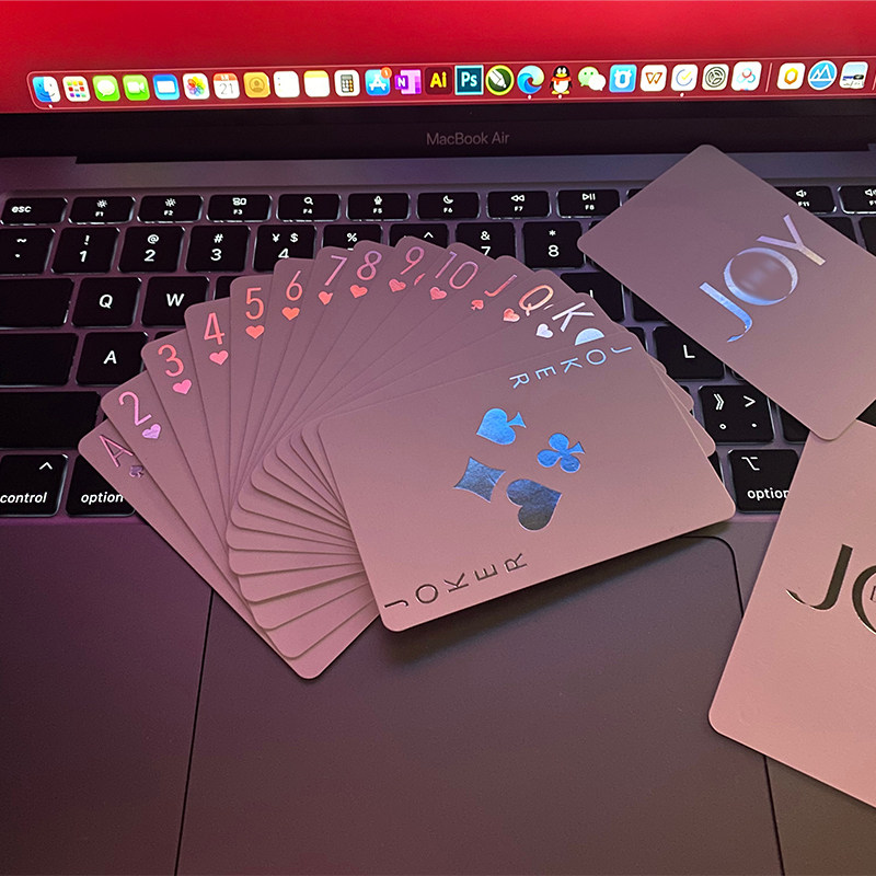 正版高颜值扑克牌镭射闪光工艺五周年限定艺术收藏级掼蛋扑克纸牌