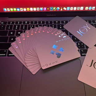 正版 高颜值扑克牌镭射闪光工艺五周年限定艺术收藏级掼蛋扑克纸牌