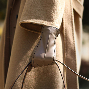 小羊皮真皮手套女士气质款机车手套冬季保暖加绒开车防风单薄触屏