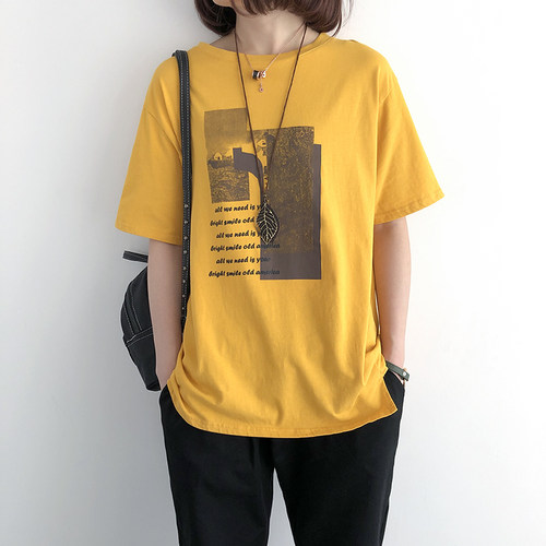 0夏季新款宽松大码韩版短袖t恤