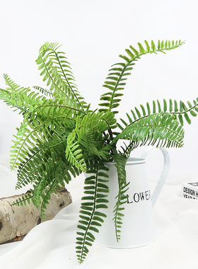 北欧蕨类植物高品质手感软胶排草波斯顿草插花花材婚庆植物墙配草