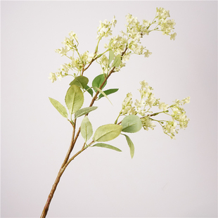 高品质仿真花雪柳枝单枝琼花假花居家摆设花艺装饰品摄影插花道具