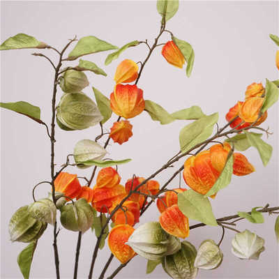 灯笼果家居装饰花艺仿真塑料