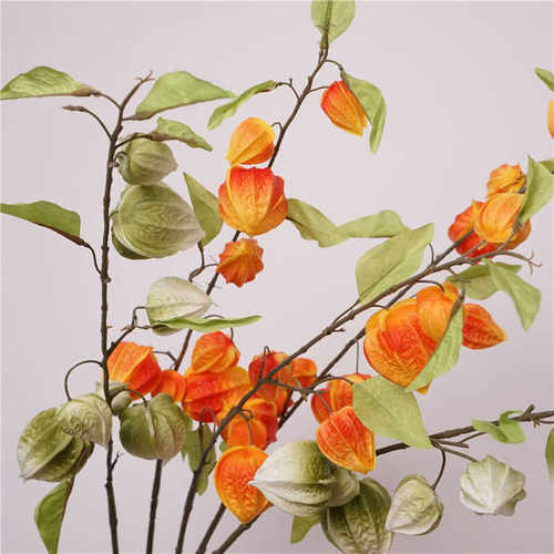 灯笼果家居装饰花艺仿真塑料