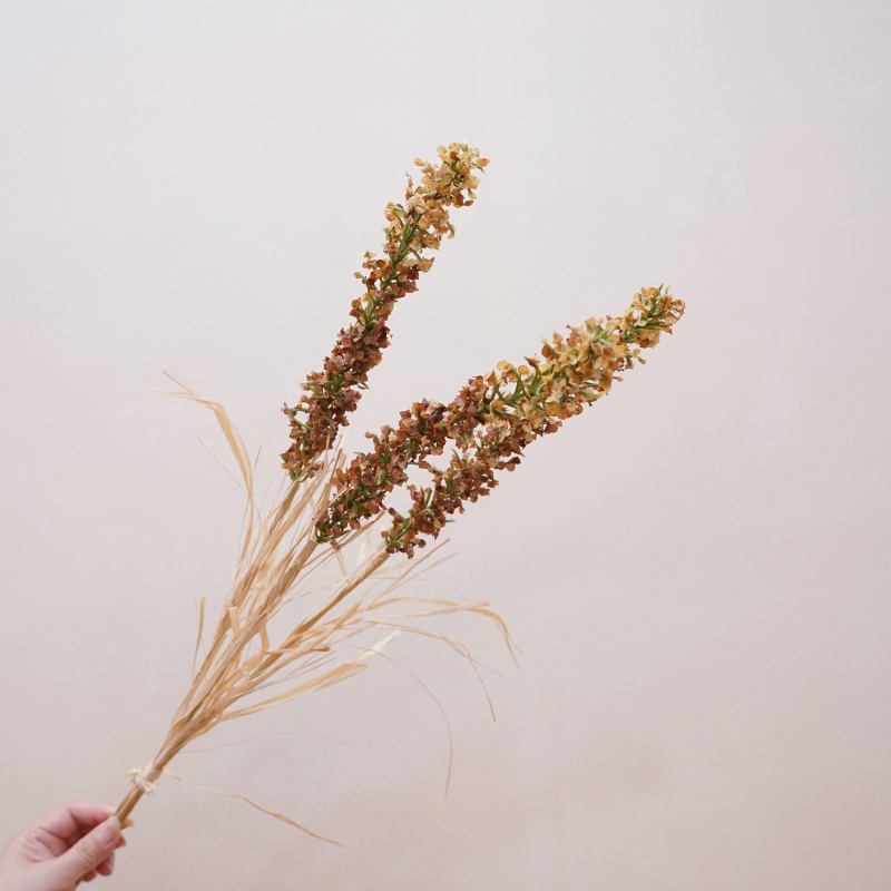 北欧自然风仿真高粱穗干花插花配草客厅装饰花艺田园乡村橱窗摆设