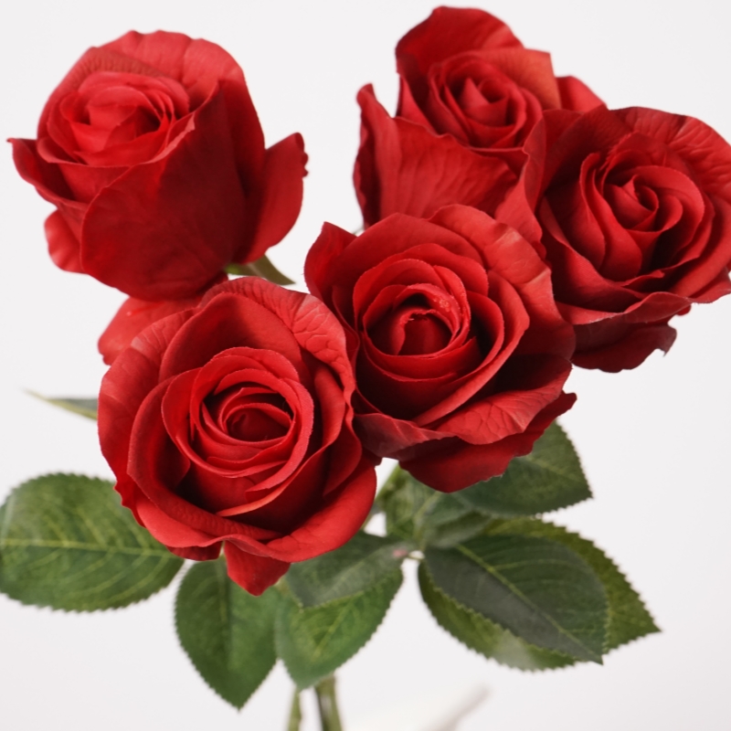 高品质仿真5枝扎戴安娜花束假花花束 花艺居家摆设花艺装饰品道具