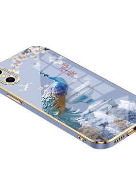 电镀壳iPhoneX手机壳中国风
