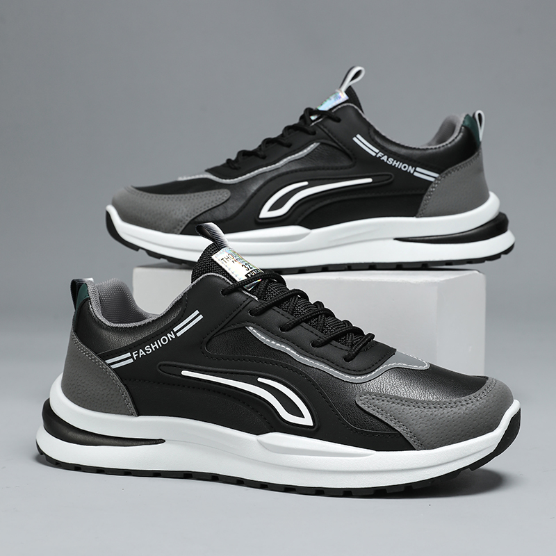 男鞋2025冬季新款运动休闲鞋男士轻便防滑跑步鞋耐磨德训工作鞋子