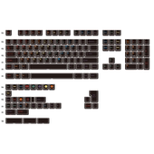 神婆热升华原厂键帽高度PBT五面机械盘客制化全套GMK 午夜彩虹